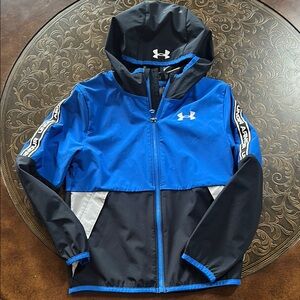 Under Armour Black and Blue Hooded Jacket